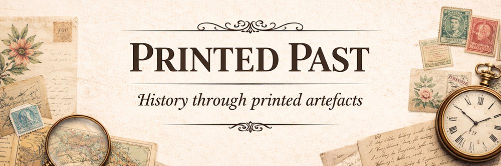 printed-past-top-banner Printed Past - History through printed artefacts - banner