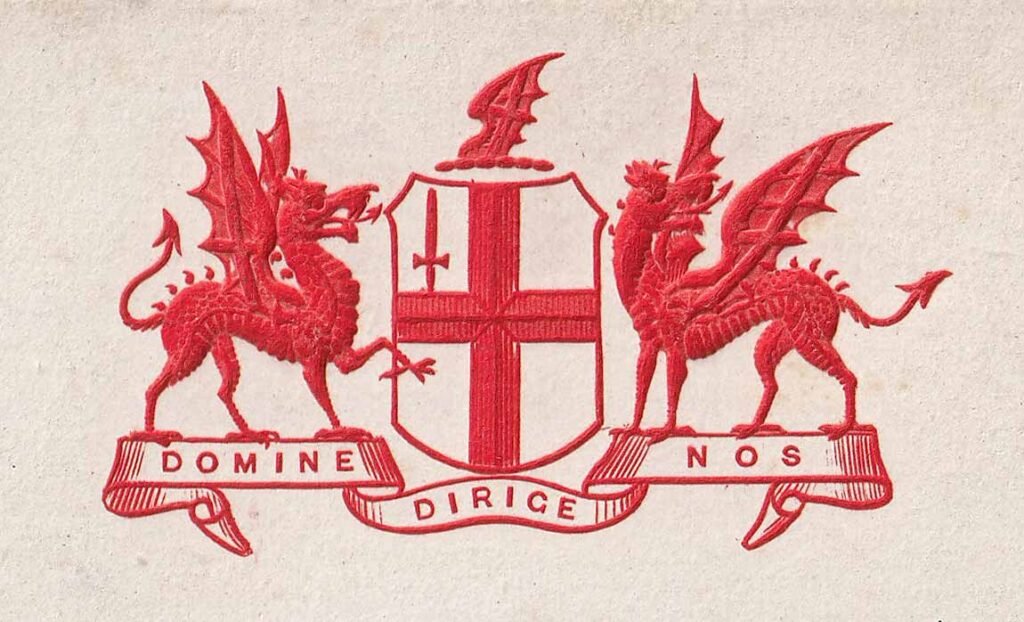 Houses of Parliament Postcard - Crest Detail A detail of the Houses of Parliament Postcard - The crest of the City of London.