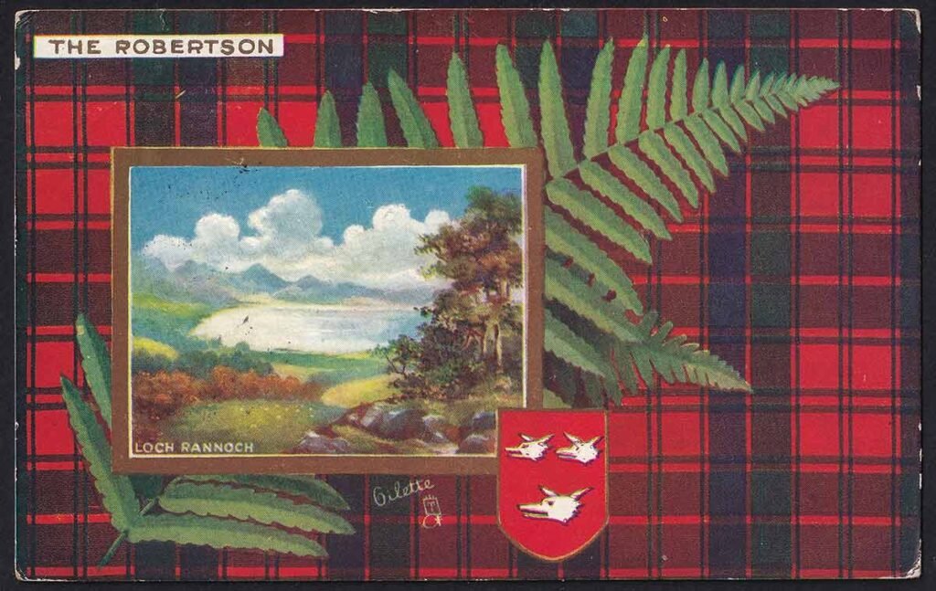 Clan Robertson Tartan Postcard