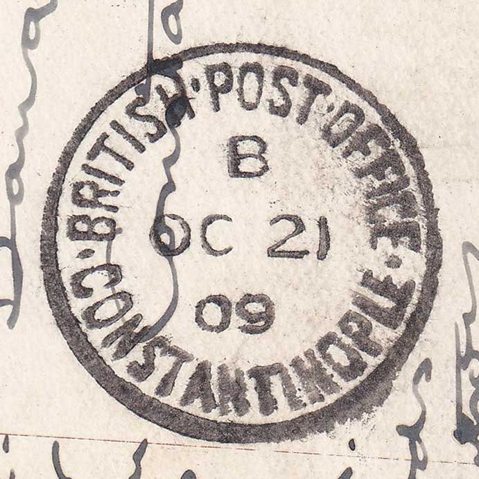 Clan Robertson Tartan Postcard - Constantinople Postmark